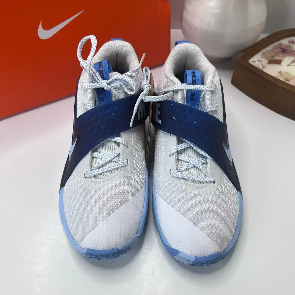 Nike Team Hustle D 12 (GS) White/University Blue HF6279 100 Boys 5Y Tried On